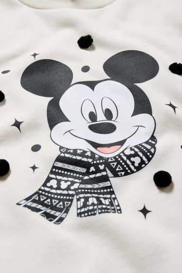 Dames - Sweatshirt - Mickey Mouse - crème wit
