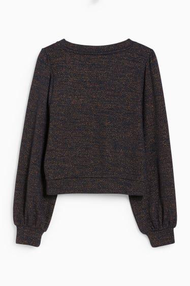 Women - Cropped sweatshirt - dark blue