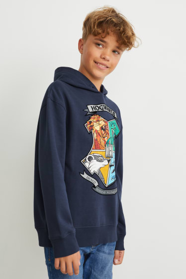 Enfants - Harry Potter - sweat à capuche - bleu foncé