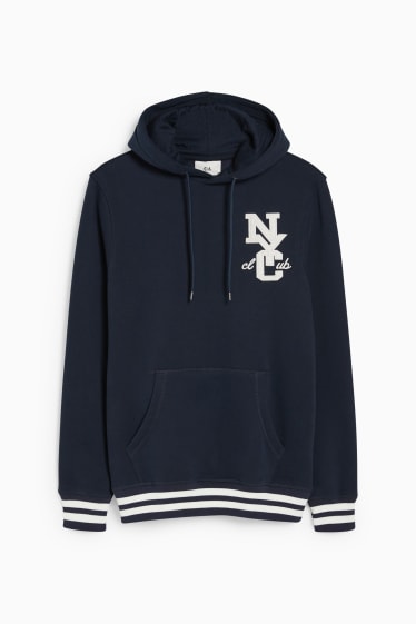 Heren - Hoodie - donkerblauw