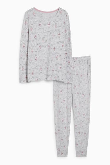 Dona - Pijama - gris clar jaspiat