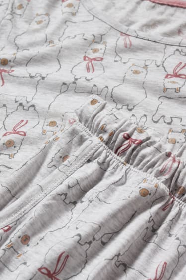 Dona - Pijama - gris clar jaspiat