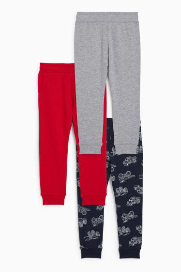 Enfants garçons - Lot de 3 - pantalons de jogging - bleu foncé