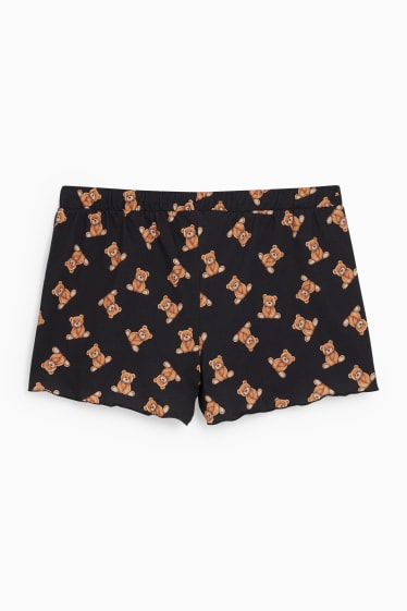 Donna - CLOCKHOUSE - pigiama con shorts - nero