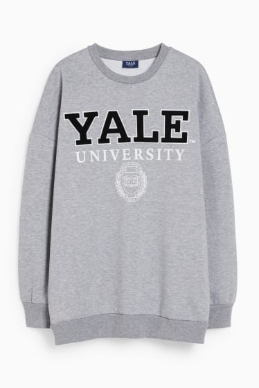 Femmes - CLOCKHOUSE - sweat - Yale University - gris clair chiné
