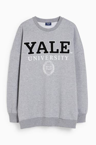 Mujer - CLOCKHOUSE - sudadera - Yale University - gris claro jaspeado