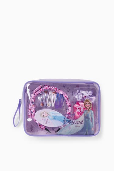 Bambini - Frozen - set per capelli - 11 pezzi - lilla