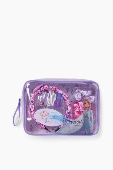 Niños - Frozen - set para el cabello - 11 piezas - lila