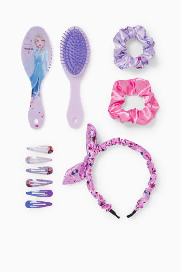 Bambini - Frozen - set per capelli - 11 pezzi - lilla