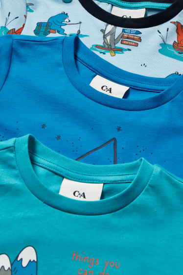 Bambini - Confezione da 3 - pigiama - 6 pezzi - blu