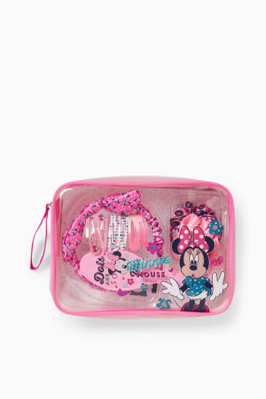 Copii - Fete - Minnie Mouse - set de accesorii pentru păr - 11 piese - albastru deschis melanj