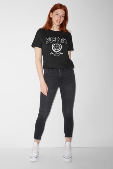 Teens & young adults - CLOCKHOUSE - skinny jeans - super high waist - black