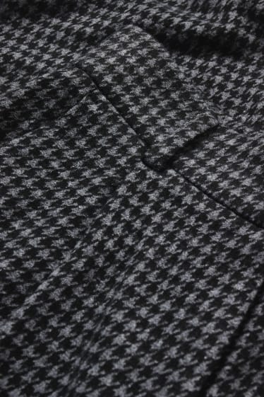 Femei - Pantaloni - talie înaltă - tapered fit - gri închis