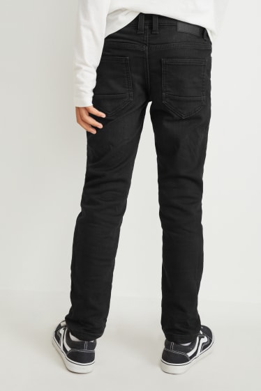 Kinderen - Slim jeans - thermojeans - jog denim - LYCRA® - zwart