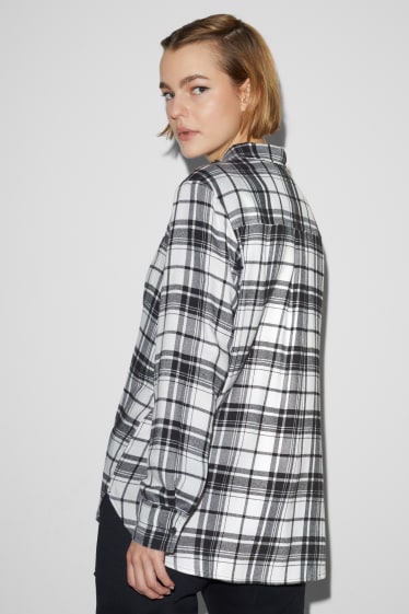 Teens & young adults - CLOCKHOUSE - blouse - check - black / white