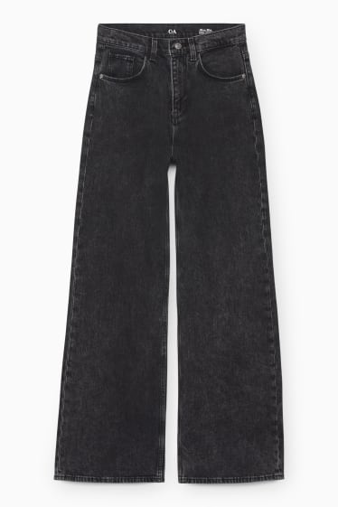 Donna - Loose fit jeans - vita alta - LYCRA® - jeans grigio