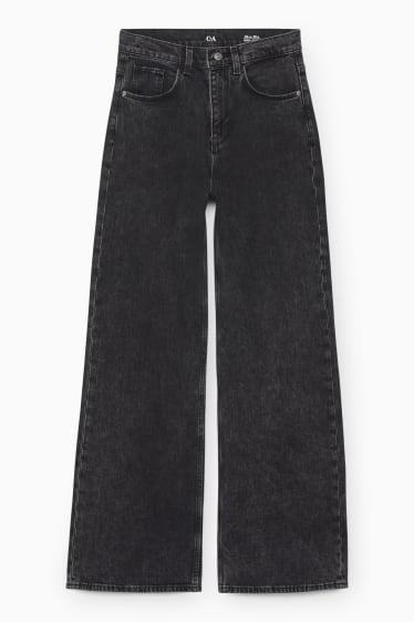 Damen - Loose Fit Jeans - High Waist - LYCRA® - jeansgrau