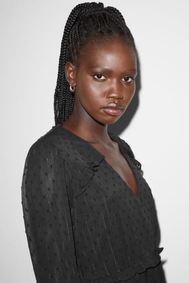 Femmes - CLOCKHOUSE - robe en gaze - noir