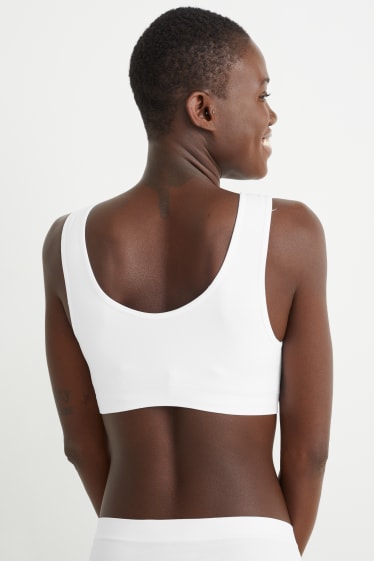 Femmes - Brassière - sans coutures - blanc