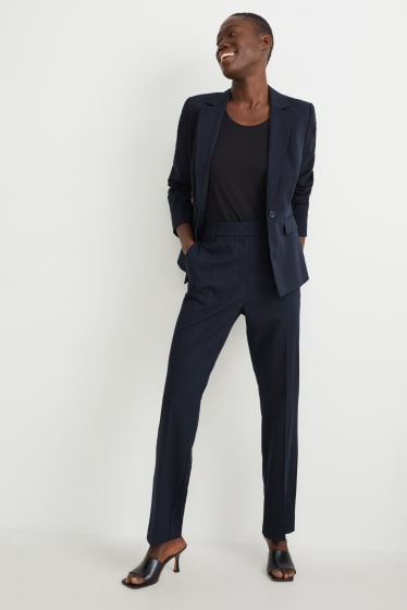 Kobiety - Spodnie biznesowe - tailored fit  - ciemnoniebieski