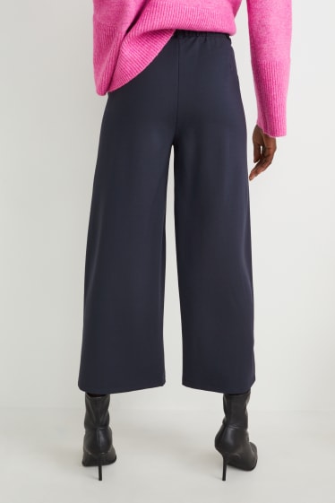 Femei - Pantaloni culotte din jerseu - albastru închis