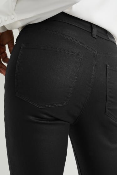 Mujer - Slim jeans - high waist - LYCRA® - negro