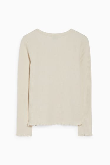 Women - CLOCKHOUSE - long sleeve top - light beige