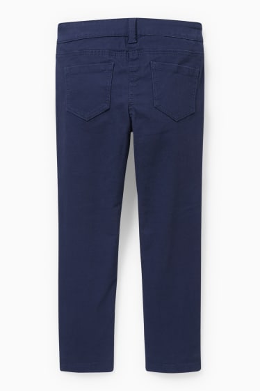 Enfants - Licorne - pantalon doublé - skinny fit - bleu foncé