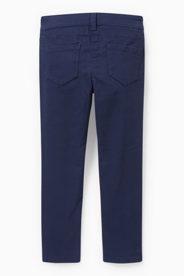 Copii - Fete - Unicorn - pantaloni termoizolanți - skinny fit - albastru închis