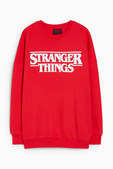 Femmes - CLOCKHOUSE - sweat - Stranger Things - rouge