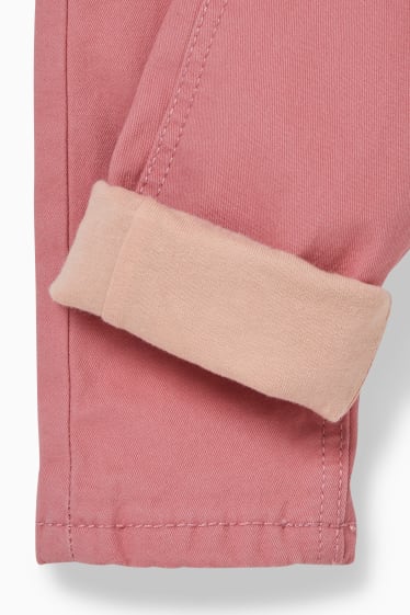 Bambini - Pantaloni termici - skinny fit - rosa scuro