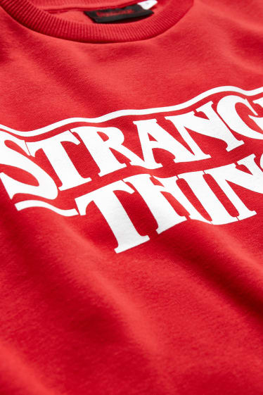 Kobiety - CLOCKHOUSE - bluza - Stranger Things - czerwony