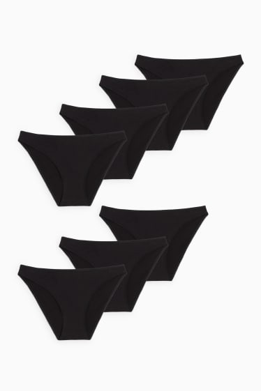 Damen - Multipack 7er - Slip - schwarz