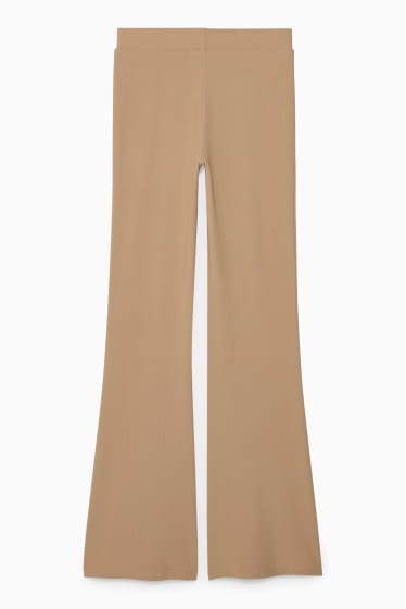 Damen - CLOCKHOUSE - Jersey-Hose - Flared - beige