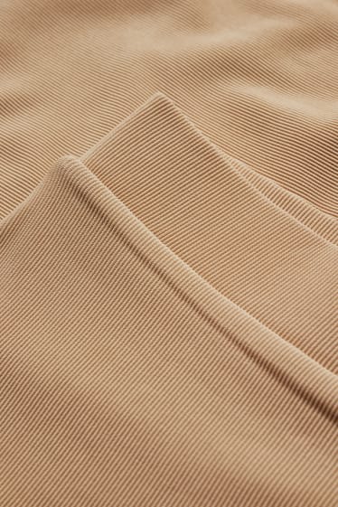Women - CLOCKHOUSE - jersey trousers - flared - beige