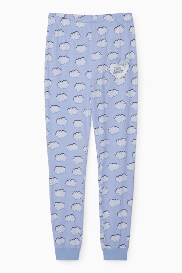 Dona - CLOCKHOUSE - pantalons de pijama - Els ossos amorosos - blau clar