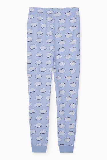 Dona - CLOCKHOUSE - pantalons de pijama - Els ossos amorosos - blau clar