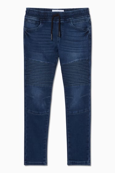 Kinder - Tapered Jeans - jeansblau