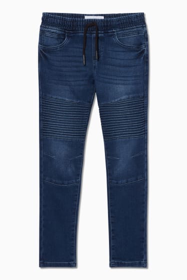 Kinder Buben - Tapered Jeans - jeansblau
