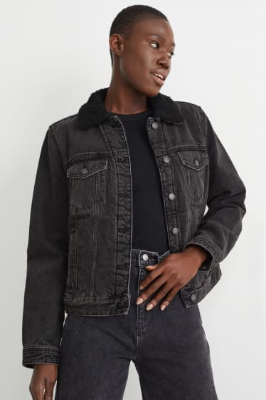 Femmes - Veste en jean - jean gris