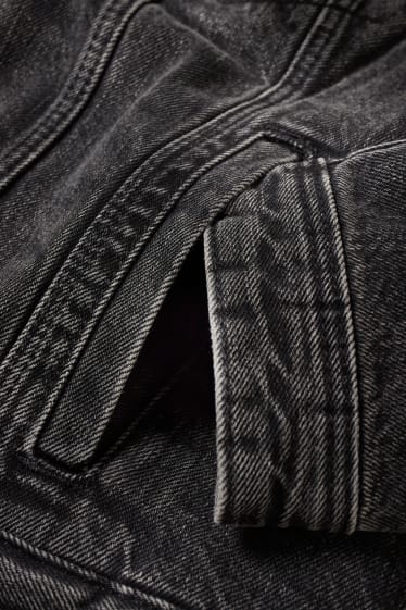 Femei - Jachetă din denim  - denim-gri