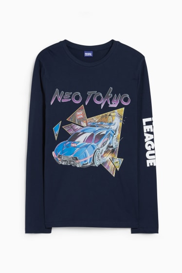 Bambini - Rocket League - maglia a maniche lunghe - blu scuro