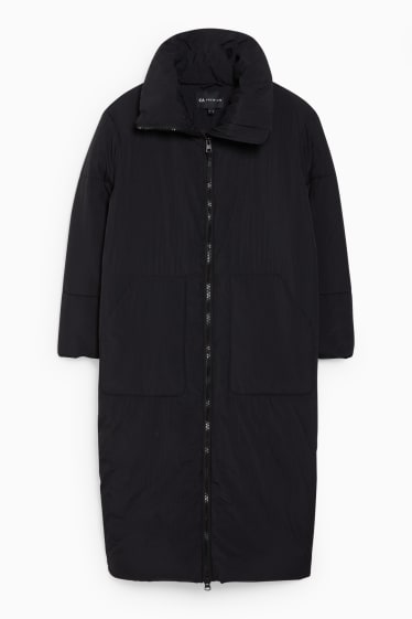 Women - Quilted coat - black