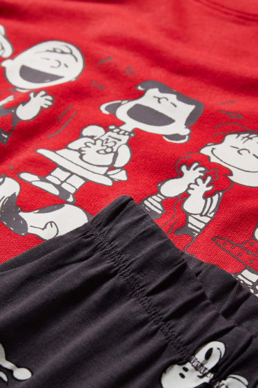 Damen - Pyjama - Peanuts - rot