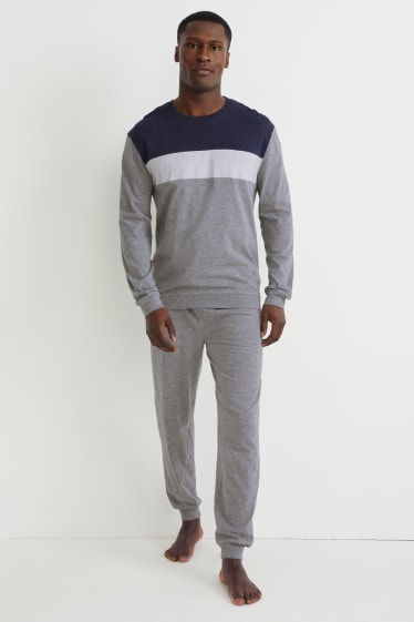 Hommes - Pyjama - gris chiné