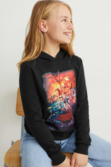 Children - Stranger Things - hoodie - black