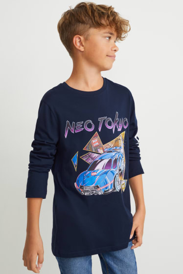 Niños - Rocket League - camiseta de manga larga - azul oscuro