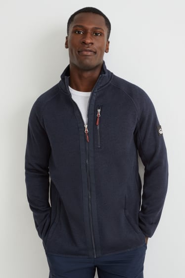 Men - Cardigan - dark blue