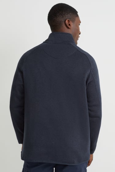 Men - Cardigan - dark blue