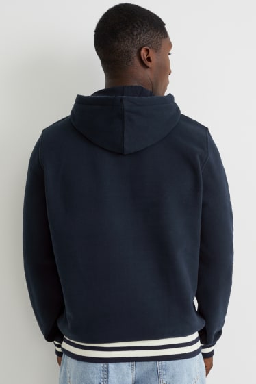 Heren - Hoodie - donkerblauw